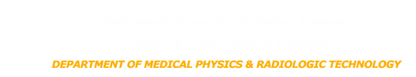 Department of Medical Physics-Radiologic Technology